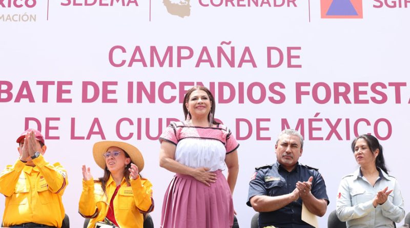 Convoca Jefa de Gobierno «A toda la fuerza de la ciudad» para prevenir incendios forestales y defender las 88 mil hectáreas de suelo de conservación de la capital; asegura que encabezará esa tarea