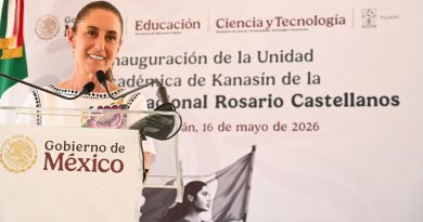 En Yucatán, Presidenta Claudia Sheinbaum inaugura unidad académica de Kanasín de la Universidad Nacional Rosario Castellanos y Bachillerato Nacional