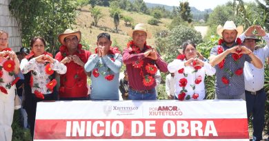 Inicia Gobierno de Xiutetelco pavimentación con concreto hidráulico en El Aguaje