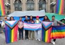 Hoy se desplegaron en el Congreso de la CDMX las banderas de la porblación LGBTTTIQ+