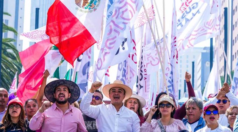 Más de 20 mil maderenses respaldan a Claudia Sheinbaum en el Monumento a la Revolución