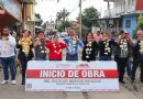 En Xiutetelco, Baltazar Narciso inicia obra de drenaje y pavimentación en la calle Independencia de Santiago Sección Tercera