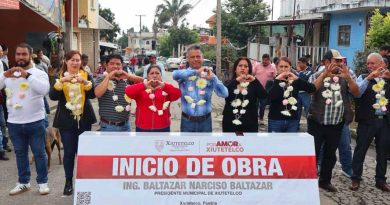 En Xiutetelco, Baltazar Narciso inicia obra de drenaje y pavimentación en la calle Independencia de Santiago Sección Tercera