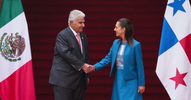 Presidenta Claudia Sheinbaum recibe en Palacio Nacional al Presidente de Panamá, José Rául Mulino Quintero