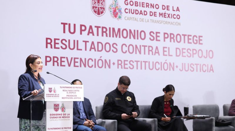 Destaca Clara Brugada resultados de la estrategia contra el despojo; se han recuperado y restituido 8 inmuebles en 12 días
