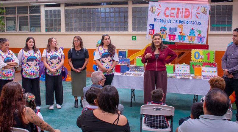 Nancy Núñez apoya a la niñez: Alcaldía Azcapotzalco equipa CENDIS con nuevo material didáctico
