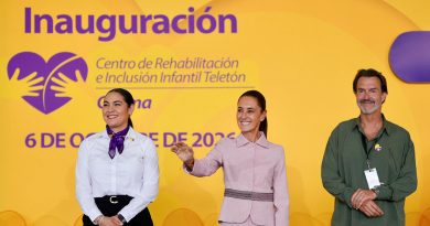 “Presidenta Claudia Sheinbaum inaugura nuevo CRIT de teletón en Colima; la Constitución garantiza el derecho a la rehabilitación de las personas con discapacidad permanente”
