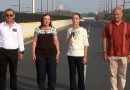 Presidenta Claudia Sheinbaum inaugura puente acceso al Puerto de Veracruz; es uno de los 400 puentes que se construirán en el sexenio